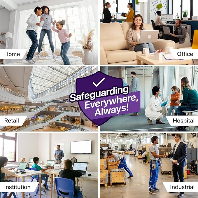 Simply 10x10x1 Air Filter, Merv 13, MPR 1500, 6 Pack, For Home AC Furnace & HVAC (Actual Size: 9.75"x9.75"x0.75") DUST, Pet, & Allergy Control