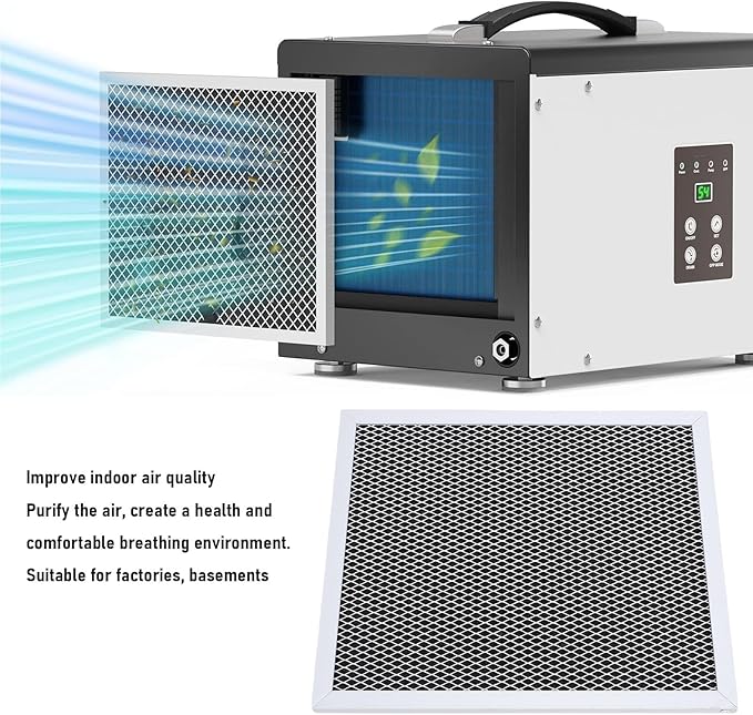 Zunate Filter Replacement Set for HD35P Basement Dehumidifier, Improved Air Quality, House Air Filters Replacement Kit, Washable Air Filter, Extended Dehumidifier Lifespan