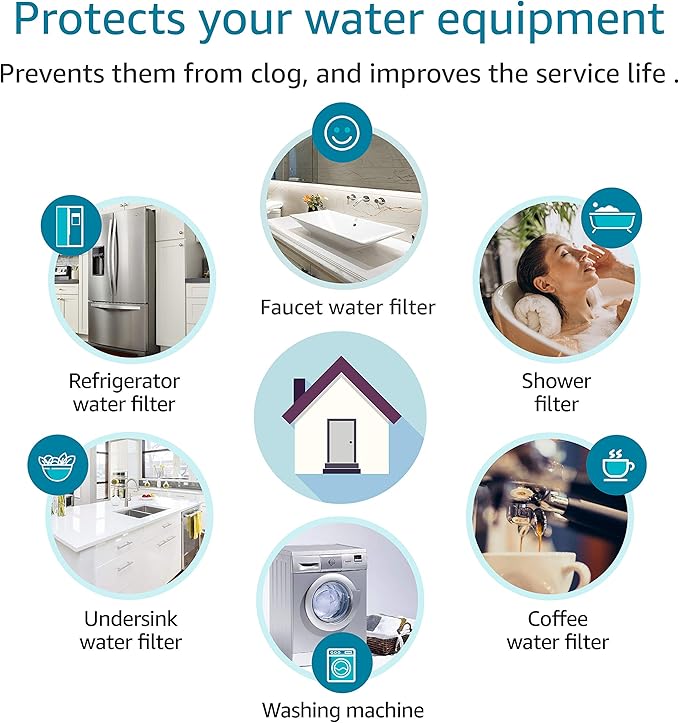 AQUA CREST AP117 Whole House Water Filter, Replacement for 3M® Aqua-Pure AP117, Whirlpool® WHKF-GAC, Pack of 4