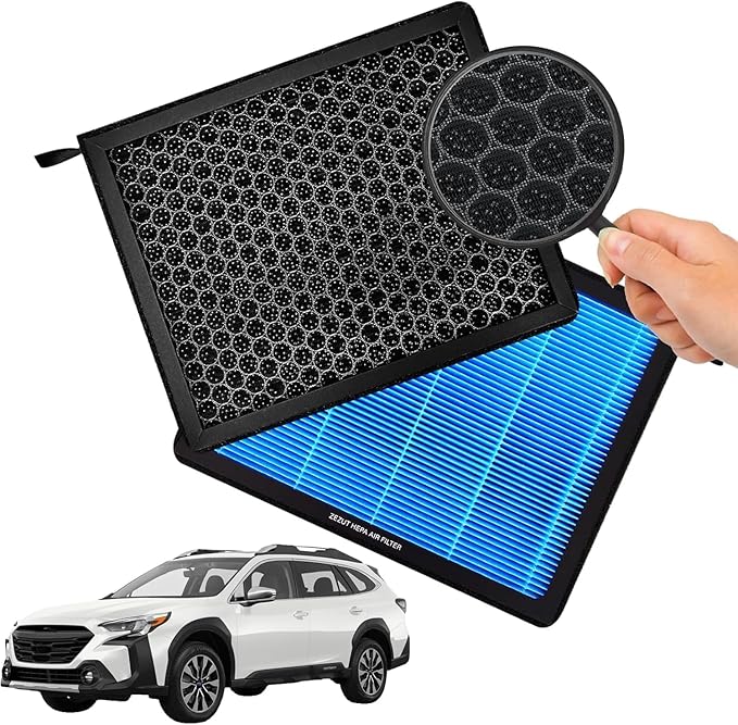 Cabin Air Filter CF12436 Fits 2019-2025 Subaru Ascent, 2018-2023 Crosstrek, 2017-2023 Impreza, 2020-2025 Legacy, 2020-2025 Outback, Durable and sturdy, Honeycomb Structured Activated Carbon(1 PACK)