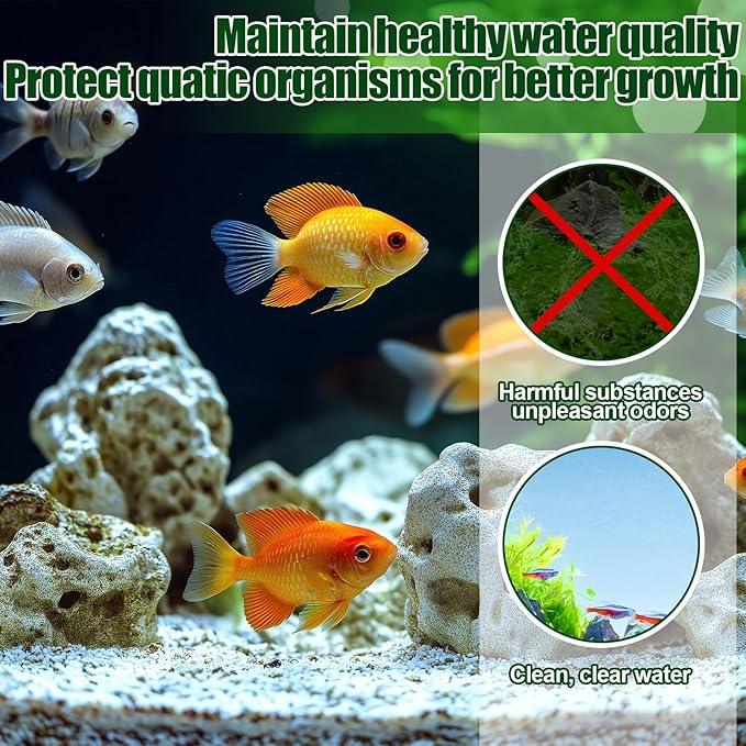 Pangda 8 Pcs Carbon Foam Filter Pads for Compatible with Fluval U4 Range of Internal Filters Replacement Compatible with Fluval U4 Range of Underwater Filter