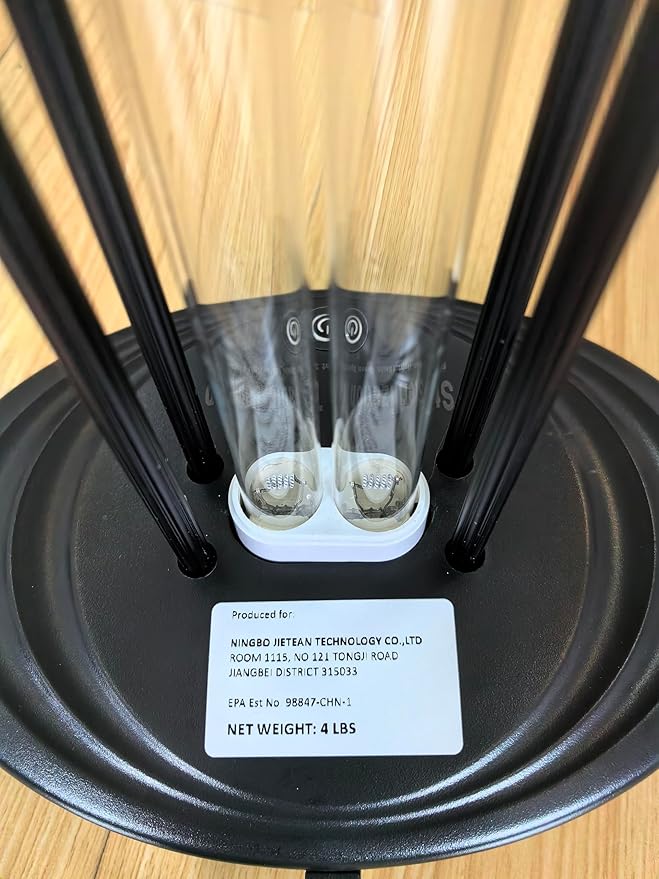 100W UV Light, Ultraviolet Lamp Purifier for Whole Room & House, Ozone-Free, Home Disinfection Device with 3-Gear Timer Remote Control, UVC Lights, Purification for Bathroom, Toilet, Office