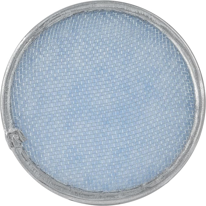 Vent Systems 4" Filter Replacement - Duct Filter - G4 Class Filtration Purifier System with Steel Mesh Screen - Air Vent Filters for Dust Collection/Air Purification - Rigid/Flexible Vent Hose