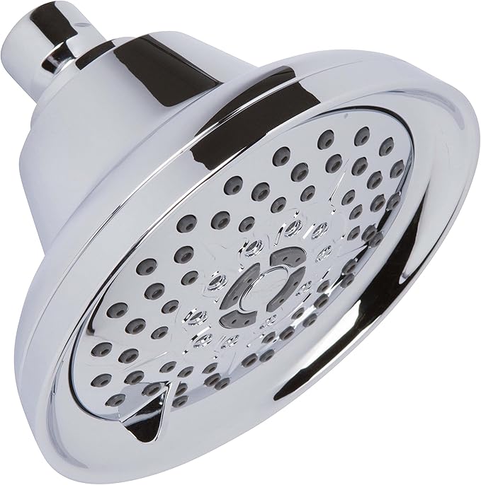 Massaging Shower Head High Pressure - Multi-Function, Massage Rainfall Showerhead With Boosting Mist For Low Flow Showers & Adjustable Water Saving Nozzle, 2.5 GPM - Chrome