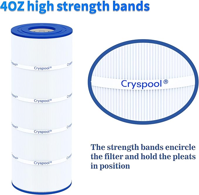Cryspool® 08050 Filter Compatible with Hayward CCX1500RE(CC 1500 E), X-Stream 150, PXST150, 817-0150n, C-8316, FC-1286, 150 Sq. Ft Pool Filter Cartridge, 1 Pack