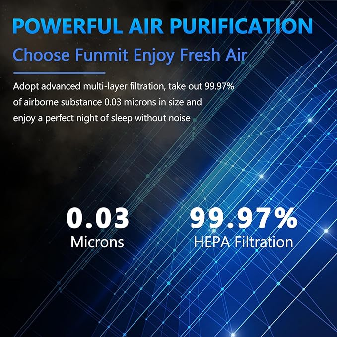 3 Pack Blue Pure 411 Filter Replacement for Blueair Blue Pure 411 Genuine, 411+, 411 Auto and MINI Air Purifier, H13 True HEPA Filter, Particle and Activated Carbon by Funmit