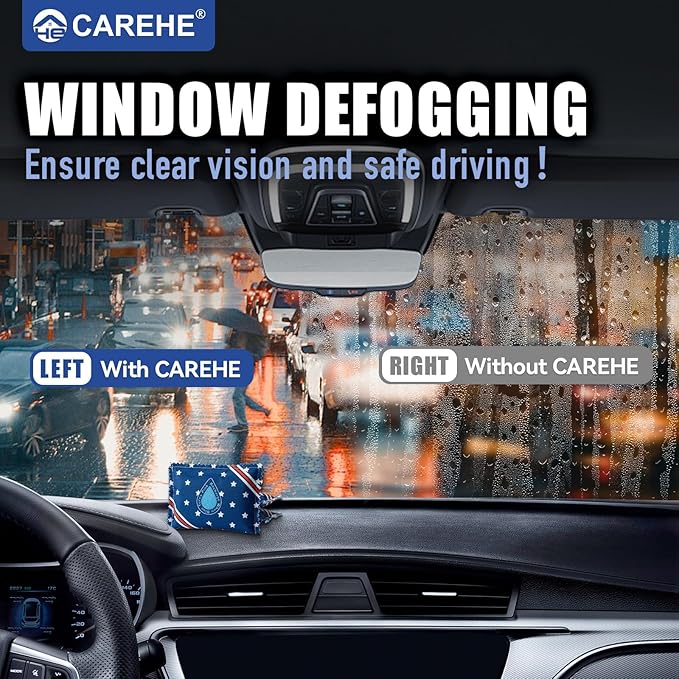 Rechargeable Dehumidifier Bags 5 Pack (100g Each) - Silica Gel Moisture Absorbers for Closet, Car, Gun Safe, Garage Storage, RV - Reusable by Microwave Heating