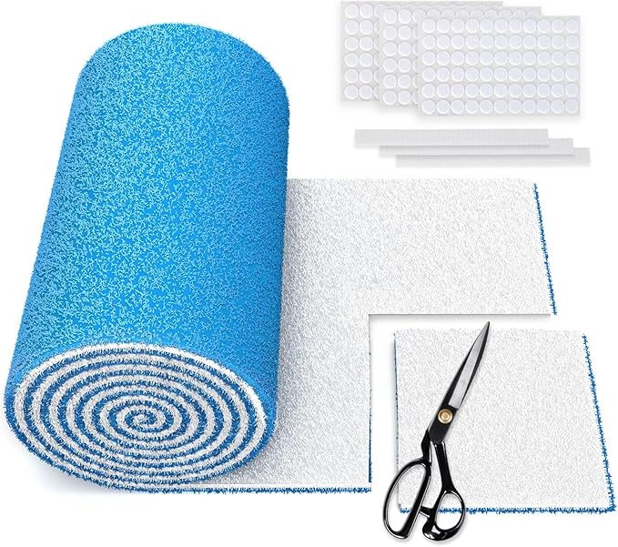 Air Vent Filters Roll, 120" x 12" Cut to Fit (50+ Filters), MERV 8 Triple Vent Filter Kit for HVAC Furnace Vents, Home Floor, Ceiling, Grilles