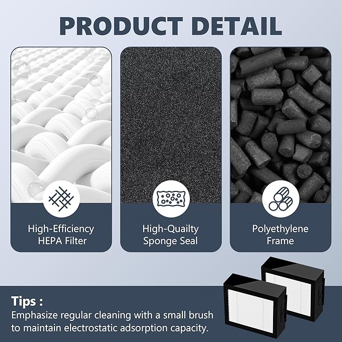 Improvedhand Filters Replacement Fit for i-Robot Room.ba E I & J Series i7 i7+/plus i3 i3+ i4 i6 i6+ i8 i8+ E5 E6 E7 Vacuum Cleaner, 9 Pack Filter Replacements + 1 Cleaning Brush