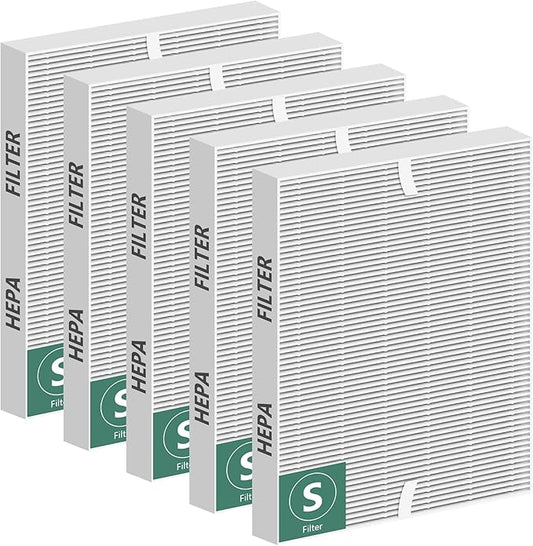 Improvedhand C545 Replacement Filter S Compatible with Winix C545 Air Purifier, True High Efficiency H13 Filter, 5PACK