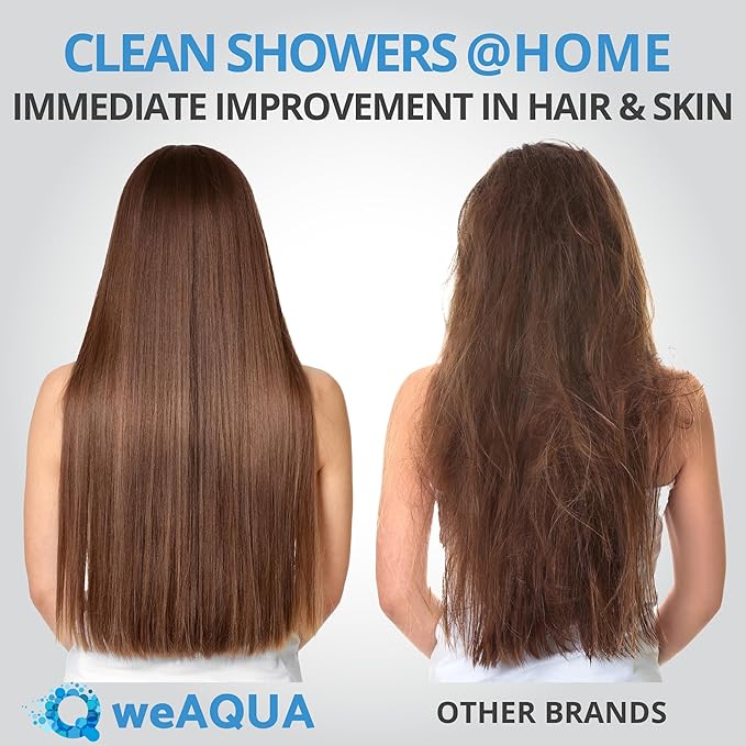 WeAQUA Heavy Duty NO BS Shower Filter Jumbo 3 PACK – 99% Removal for Hard Water, Chlorine, Fluoride, Heavy Metals, Micro-life, Organics and More