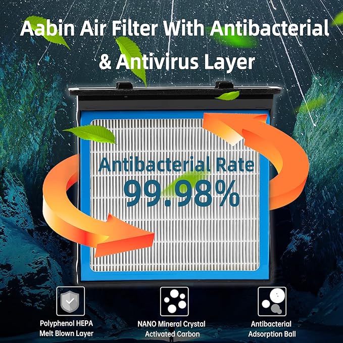 CF10930 Cabin Air Filter HEPA Air Conditioner with Activated Carbon Replacement Cabin Air Filter Accessories Compatible with SUBARU CROSSTREK IMPREZA WRX IMPREZA XV 2008-2011 2012 2013-2021