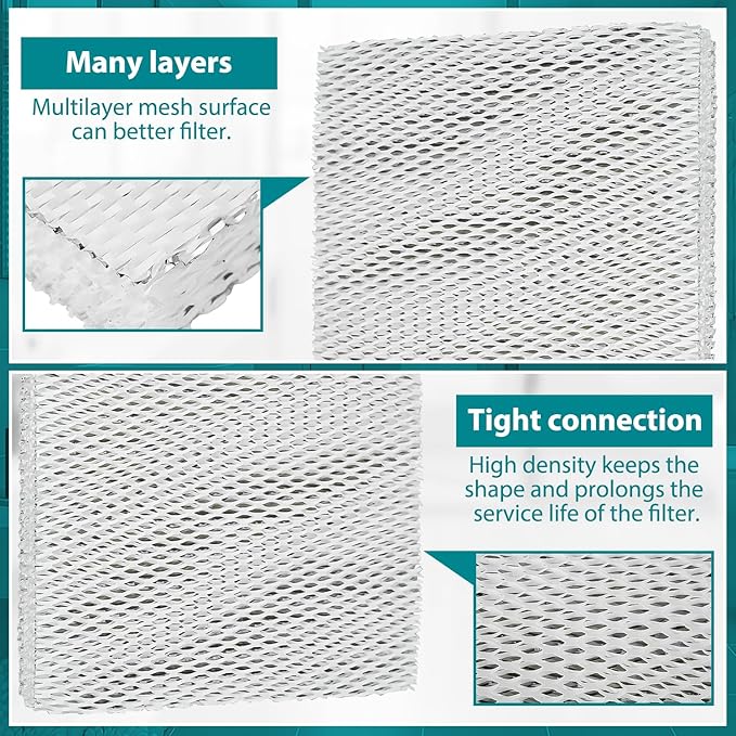 HASMX 1-Pack HC26E1004 Humidifier Filter Replacement Pad for Honeywell HE200A, HE260A, HE260B, HE265A, HE265B, ME360, HE360A, HE360B, HE365A Humidifier Wicking Filter - Dimensions: 10" x 13" x 1-5/8"