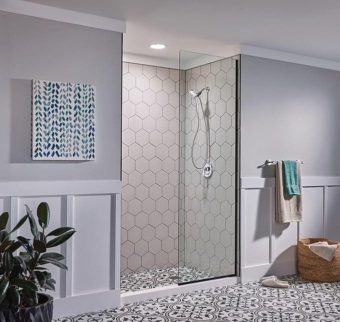 Moen Engage Magnetix Chrome 3.5-Inch Six-Function Detachable Handheld Showerhead with Magnetic Docking System, 26100