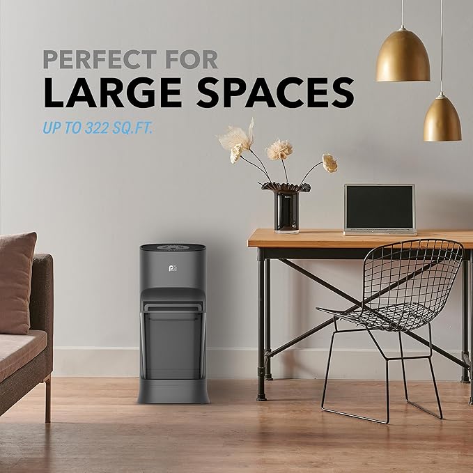 Perfect Aire Top Fill Humidifier for Bedroom, 2.8 Gallon Tank Floor Standing, Easy to Fill & Clean, Cool Mist Evaporative Humidifier for Home, Baby Nursery, Office Low Water Indicator, 24 Hr.