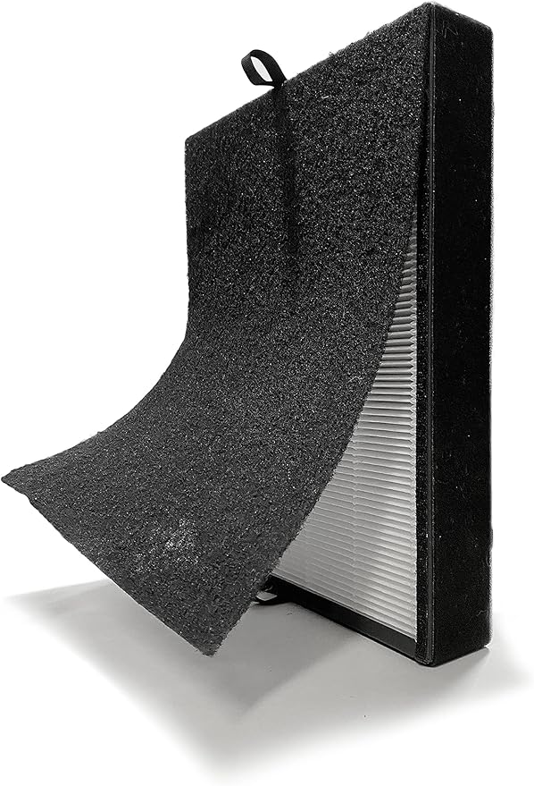 Nispira True HEPA Filter Replacement Compatible with Breathe 45i Smart Flex Air purifier. Compared to Part B4-Odor, B4-Fresh, FL40-Silver-Carbon, 2 Packs