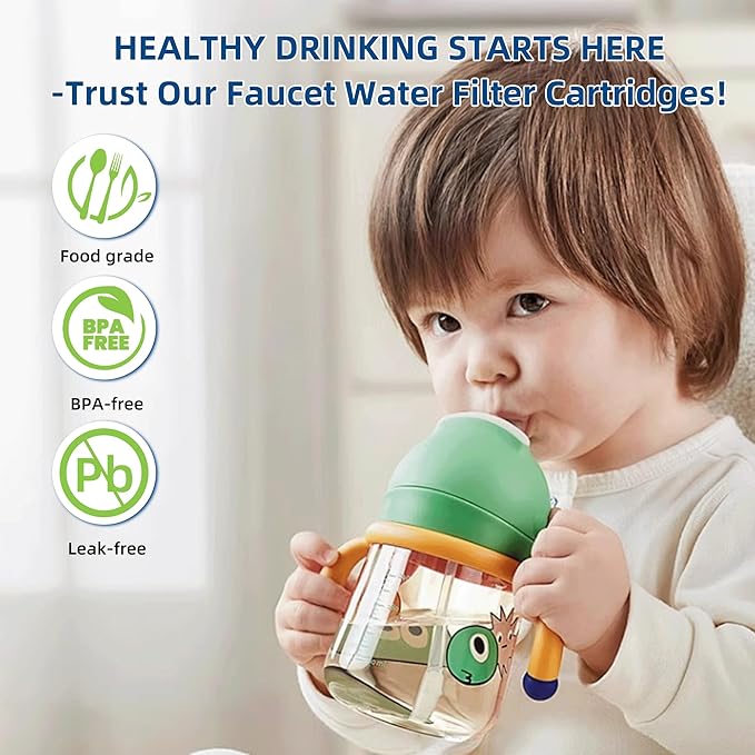 Water Filter Replacement For PUR, PUR PLUS Faucet Filtration Systems, Fit Sink RF-9999, FM-3700, FM-2500V, PFM400H, RF-3375, Faucet Mount Water Filters 3 Pack