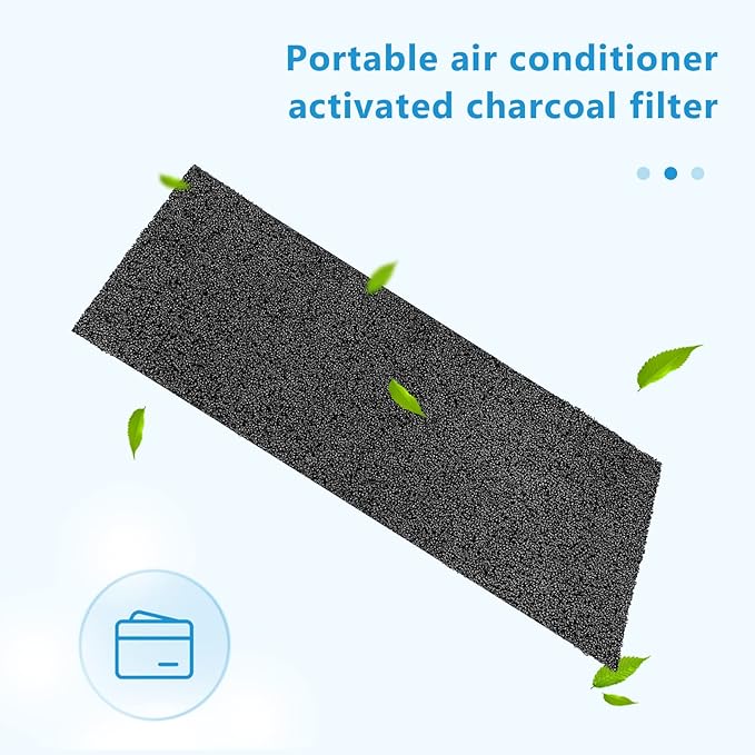 ARC-14S Activated Carbon Filter Compatible with Whynter Portable Air Conditioner, Replacement ARC-CF-14S, ARC-14SH, ARC-141BG and ARC-143MX Models Activated Carbon Filter (2 Pcs)