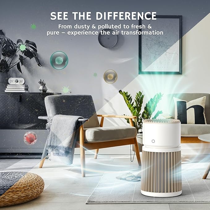 Airthereal H13 HEPA Air Purifier for Home Large Room up to 3500sq.ft, Air Cleaner for for Pet with Washable Filter, Suitable for Cat Hair, Pet Dander, Odor, Dust, Smoke, Air Quality Sensor, AGH400