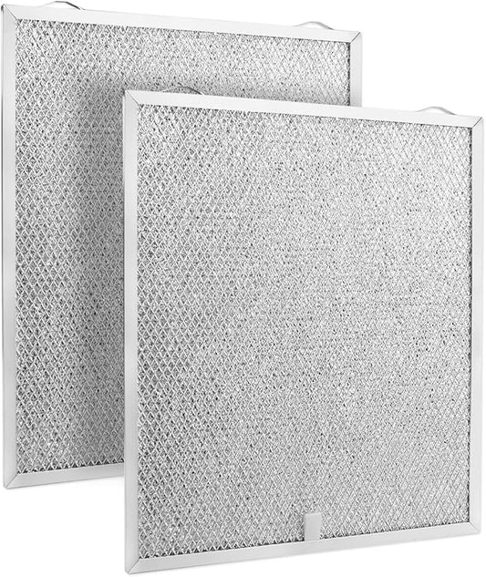 2 Pcs S99010430-002 Range Hood Filter Compatible with Broan Nutone Ken-more 15-3/4" x 13-7/8" x 3/8" Aluminum Mesh Grease Range Hood Filters Replace 99010430-002 4512880