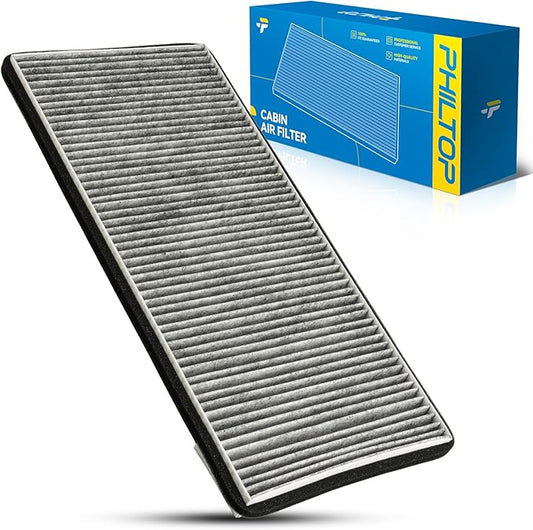 PHILTOP Cabin Air Filter, Replacement for CF10612 2001-2006 X5, 2000-2006 X5, 2004-2006 X5, 2002-2003 X5 Carbon Filter Up Dust Pollen Odor
