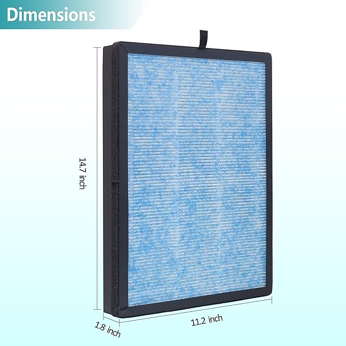 2-Pack AP1002 Replacement Filter AP1002-RF, Compatible with AIRTOK AP1002 Air Purifier and Airthereal Pure Morning APH230C Air Purifier, H13 True HEPA