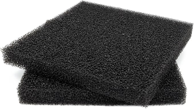 ALEGI 2 Pieces Aquarium Filter Foam Sponges Pad 20 PPI, Fish Tank Bio Sponge Coarse Sheet Filter Media Pad, Cut-to-Size Foam for Pet Filters