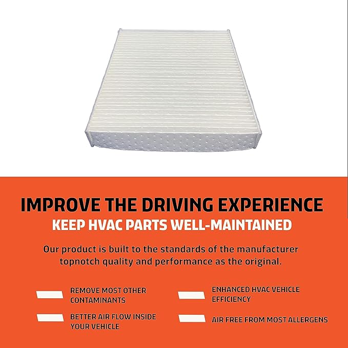 Cabin Air Filter Replacement - Pack of 1 - Made in USA - Compatible with Various Lexus, Subaru, Toyota & Mazda Models - Replaces O.E. 8713928020, 72880FL00A, TK4861J6X - for Carbon Upgrade use NP21471