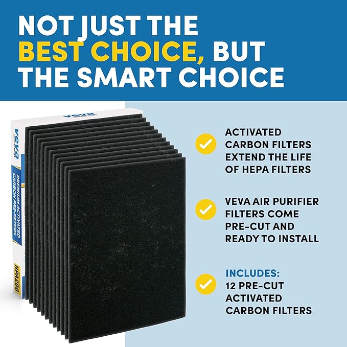 HPA200 Pre-Filters Replacement for Honeywell Air Purifier - 12 Pack - HRF-A200 Filter A Compatible w/ HPA200, 202, 204, 250 and HPA5200