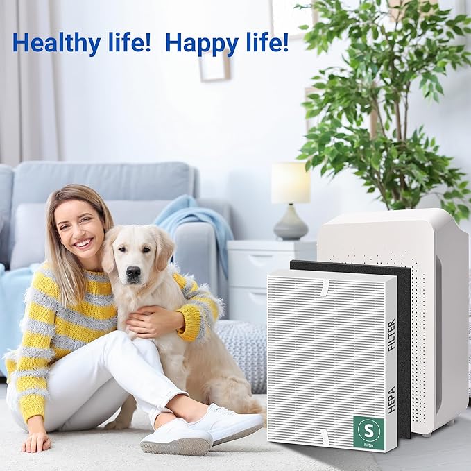 Improvedhand C545 Replacement Filter S Compatible with Winix C545 Air Purifier, True High Efficiency H13 Filter, 5PACK