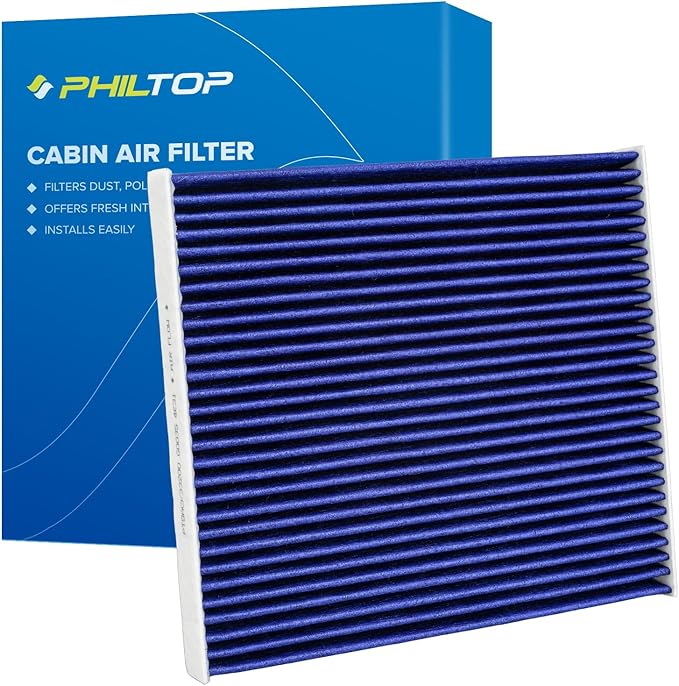 PHILTOP Cabin Air Filter, Replacement for CF10371,2003-2013 CTS,2005-2011 STS,2004-2009 SRX, Premium Cabin Filter with Activated Carbon Filter