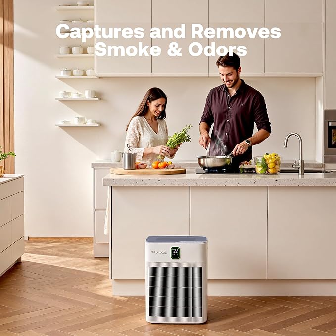 T554 Air Purifier for Home Up to 2000 Ft² in 1 Hr with Washable Pre-Filter, Air Purifier for Home Pets with PM 2.5 Air Quality Display, Sleep Mode for Allergies, Dust, Smoke, White