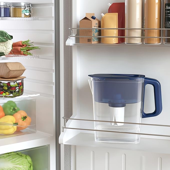 AQUAPHOR Water Filter Pitcher Compact 5 Cup with 1 x B15 Filter - Dark Blue