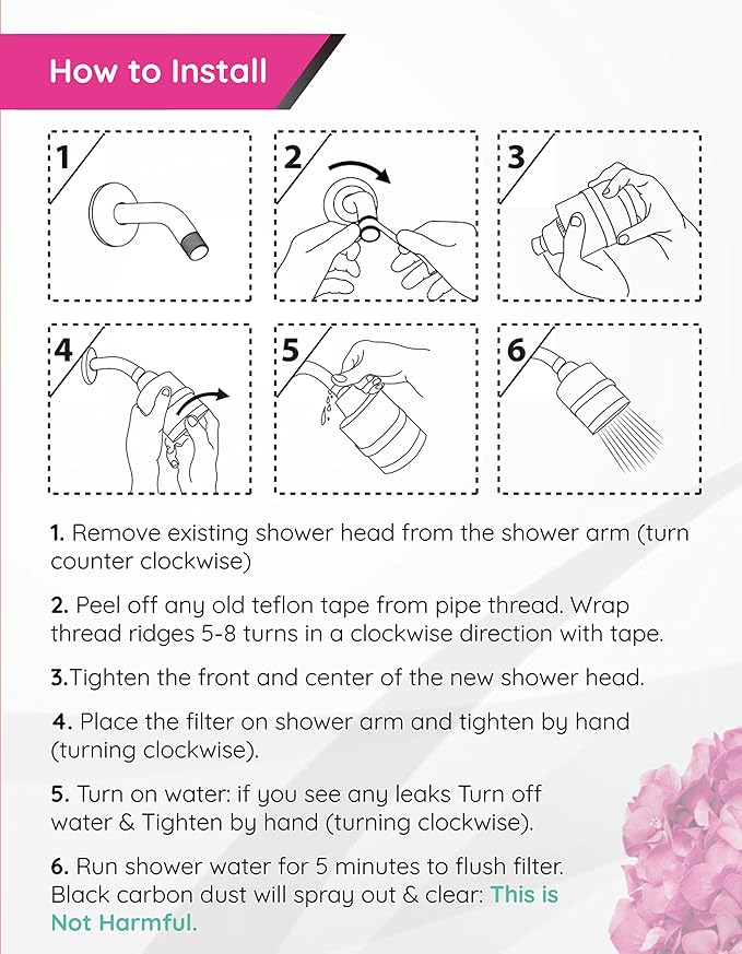 Natural & Brown Shower Filter - Natural Hair & Skin Product for Women, Moisturize, Detangler, Anti Shrinkage, Skin Eczema Approved, Purifies for Hard Water, Removes chlorine Chloramine, Vitamin C