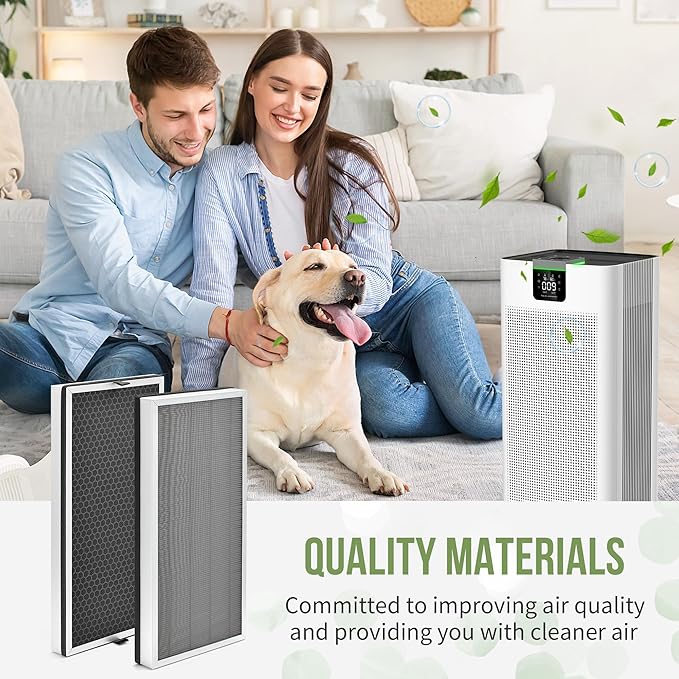 JF888 Replacement Filter Compatible with Jafanda Air Puri-fier Filter JF888, 3-in-1 True HEPA for JF888 Air Puri-fier, Part# ‎JF888-RF, 2-Pack