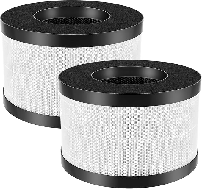 2 Pack of AP01 H13 HEPA Replacement Filter Only Compatible with HI*MOX AP01(H01) Air Purifier, High-Efficiency 3-Stage Filtration for AP01 Replacement Filter【Not Fit for Ganiza A10】