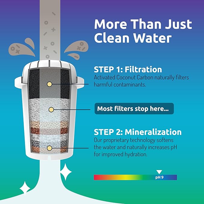 Invigorated Water Alkaline Water Purification Unit, White, Plastic, pH001 Filter Included, Convenient Anti-Slip Design