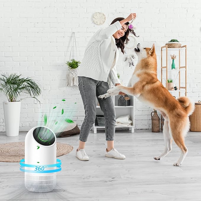 2 Pack Hepa Replacement Filter Compatible with Afloia Fillo/Halo/for Mooka Allo, 3-in-1 HEPA Filtration for Afloia Air Puri-fier Filter Replacement