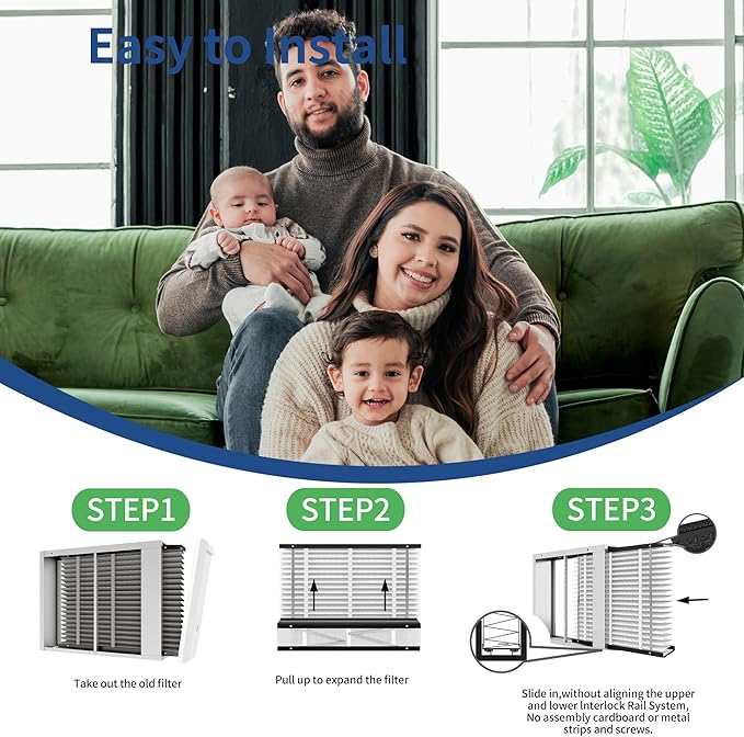 1-Pack 213 Filter Replacement Compatible with AprilAire 213 Whole House Air Purifiers Models,1210,1620,2210,2216,3210,4200,MERV 13 Furnace Filter Replacement,20x25x4inch