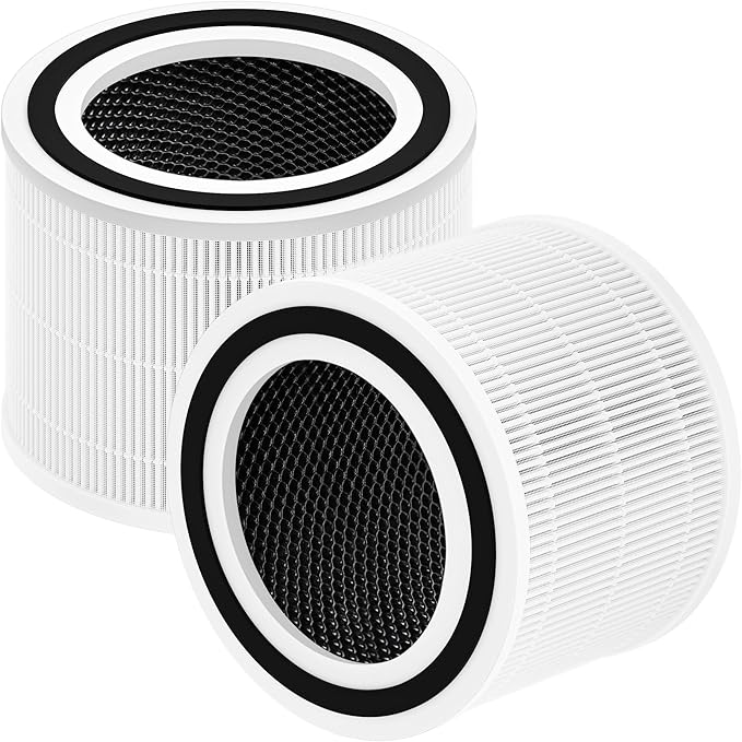 Core 300 Replacement Filter for Levoit Air Purifier Core 300-rf Core 300s, 3-in-1 Pre, H13 True HEPA, Activated Carbon Filtration System, Pack of 2