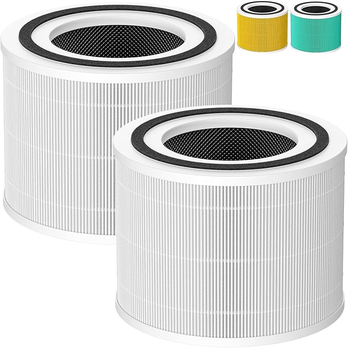 2 Pack 14 True HEPA Replacement Filter Compatible with Puro 240 Air Purifier, 3-in-1 True HEPA Filter Replacement with HP-14 Activated Carbon Filter