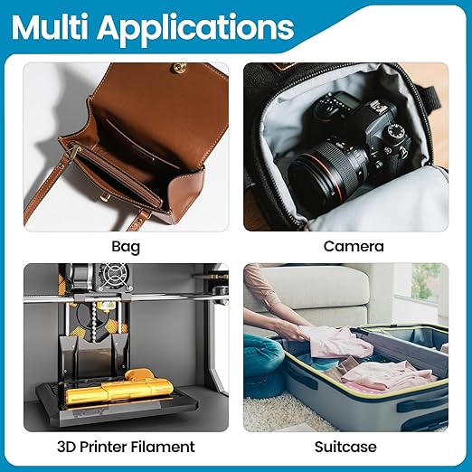 100g Reusable Silica Gel Desiccant Packs, Rechargeable Dehumidifier Moisture Absorbers with Color Indicator for Storage, Gun Safes, Suitcases, 3D Printing Filaments, Electronics, Cars[10Pack]