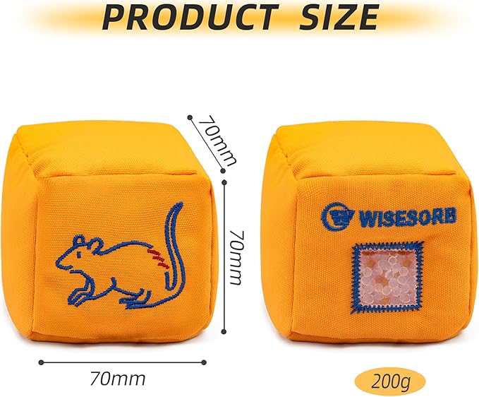 16Pcs 200g Desiccant Dehumidifier Bags, Rechargeable Indicating Silica Gel Beads, Gun Safe Dehumidifier, Desiccant Moisture Absorbers with Visible Window for Storage