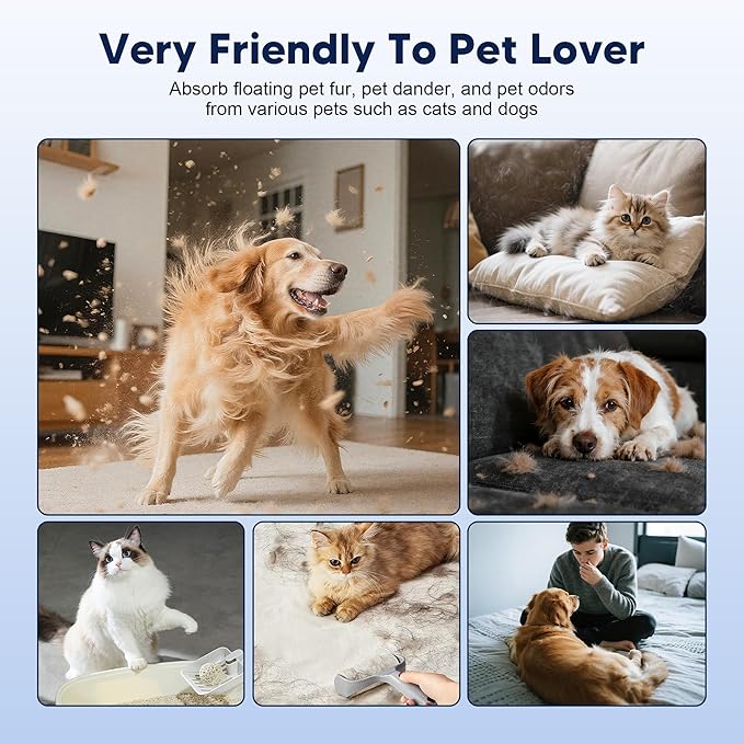 MK04 Air Filter Replacement for Aroeve MK04 MG04JH Air Purifier, PETOX 4-in-1 H13 True HEPA High-Efficiency Activated Carbon Filter, Smoke Remover Version (3 Pack)