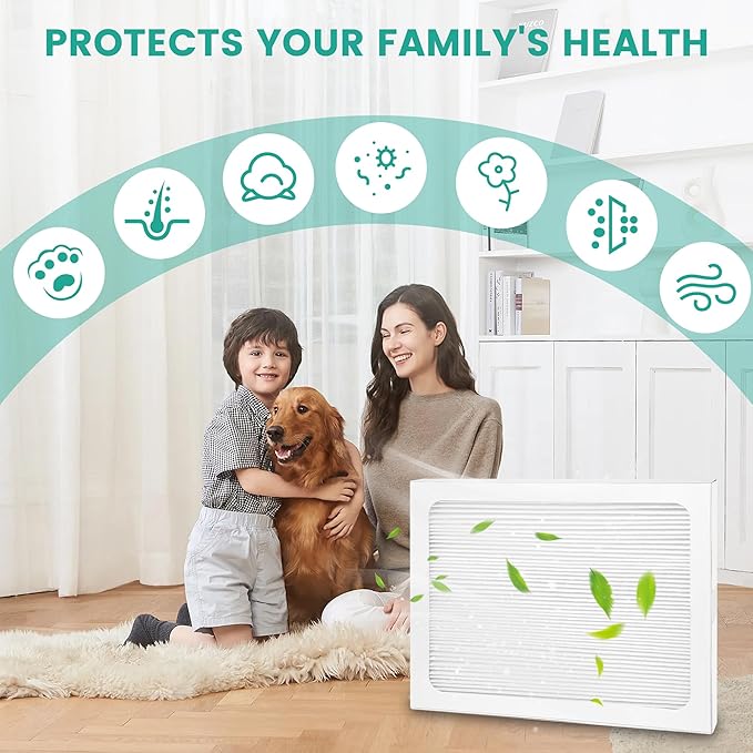 9 x 11 x 1 MERV 13 Replacement Dehumidifier Filter Compatible with Santa Fe Compact70, Ultra70, Element, Compact2, UA 65H dehumidifier Models, Upgraded, 4 Pack