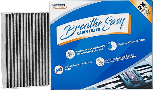Spearhead Odor Defense Breathe Easy AC & Heater Cabin Filter | Fits 07-08 Fit, 13-16 FR-S, 13-20/22-24 BRZ, 17-20 86, 22-24 GR86 Like OEM | Up to 25% Longer Lasting w/Activated Carbon (BE-549)