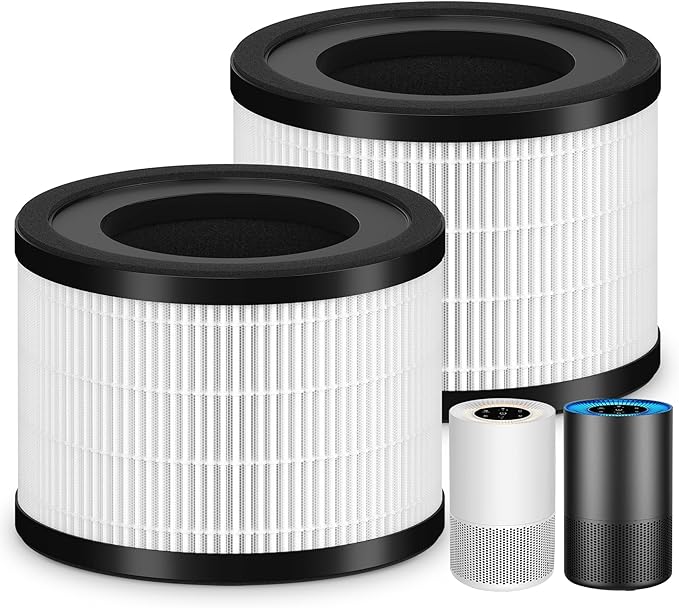 2 Packs AP-S0610L Replacement Filter Compatible with Mooka AP-S0610L Air Cleaner Purifier, 3-Stage Filtration System