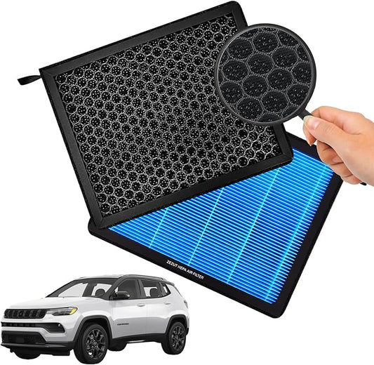 Cabin Air Filter CF11810, Fits Jeep, Dodge & Fiat Models, 2017-2025 Compass, 2015-2023 Renegade, 2024-2025 Hornet, 2014-2020 500L, 2016-2023 500X, 2024-2025 Alfa Romeo Tonale and 500E