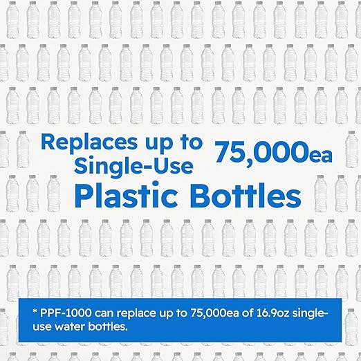 Pureal Hybrid Home PPU-1000D Under Sink Water Filter System with Faucet, 10K Gallons, NSF/ANSI 42&372, Mineral Sediment Carbon Block KDF Polyphosphate Filter for Scale & Lead & Chlorine