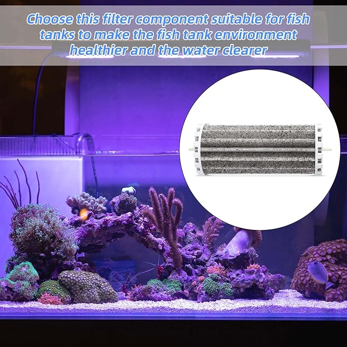 2pcs Aquarium Filter, Power Biowheel Filter Cartridge Replacement Assembly for Fish Tank Aquarium Parts Compatible with Penguin PRBW2350B